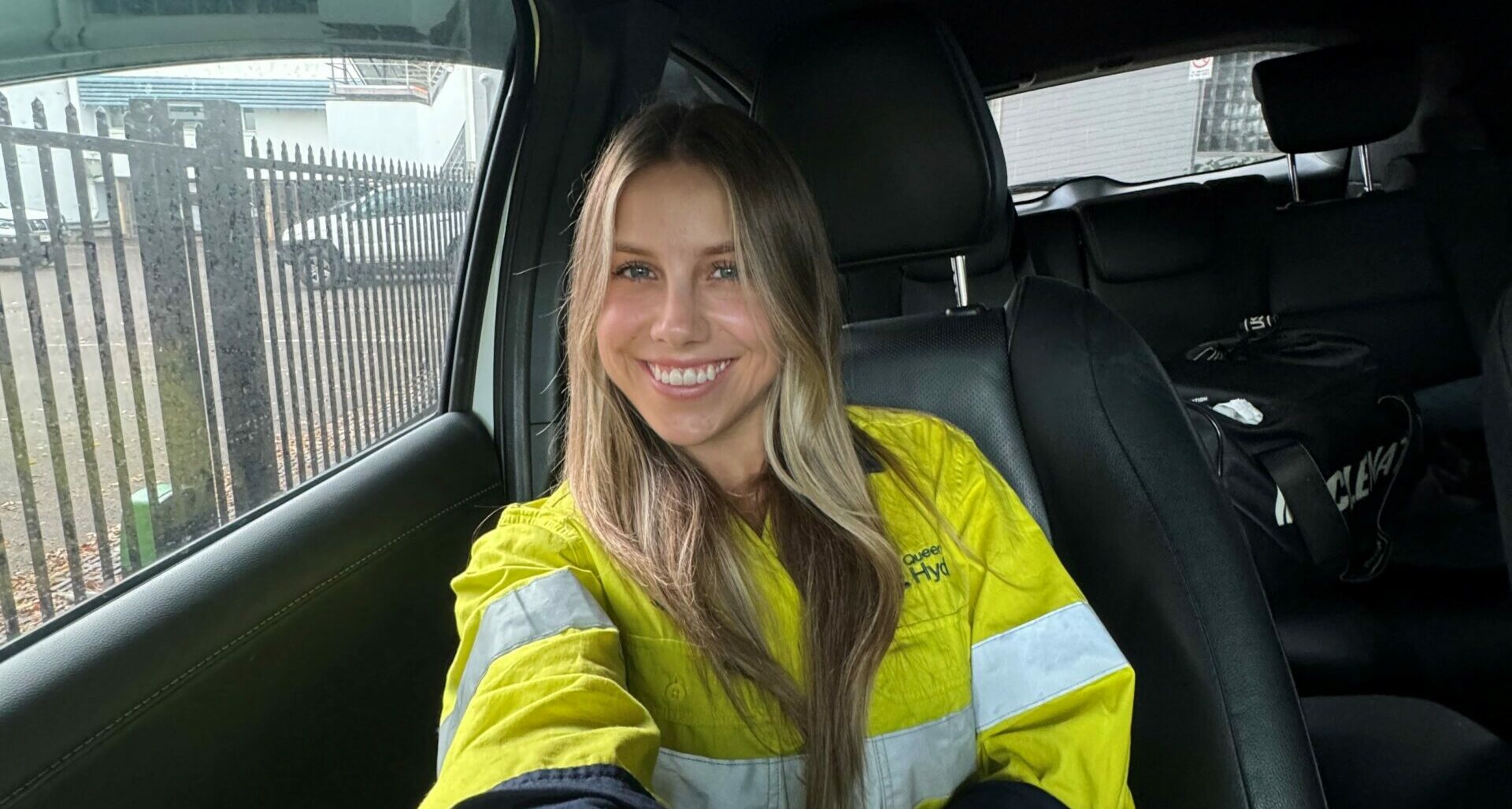 Reece Godfrey in hi-vis